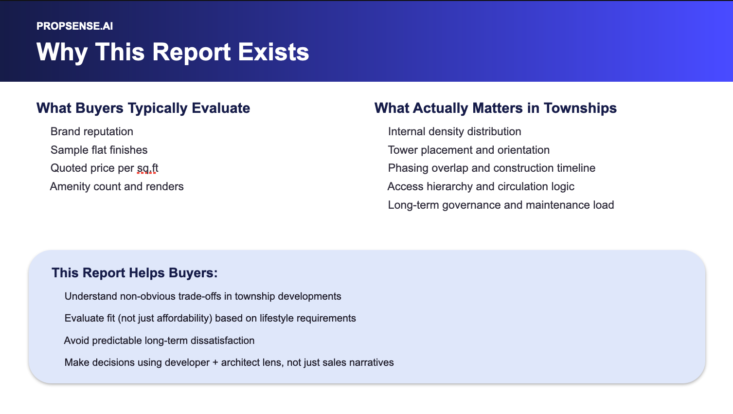 Why This Report Exists